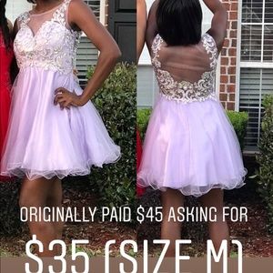 Lavender one piece homecoming dress!